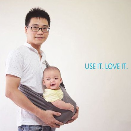 愛分享▲新生兒可用的袋鼠揹巾▲岱寶父子推薦